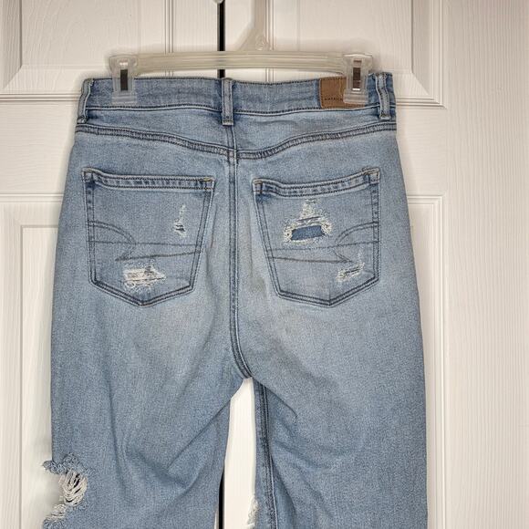 American Eagle Stretch Mom Jeans t Sz4 Short - Picture 5 of 9